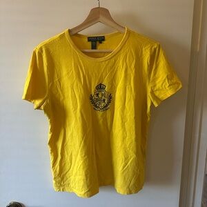 Ralph Lauren Yellow Crest Tee